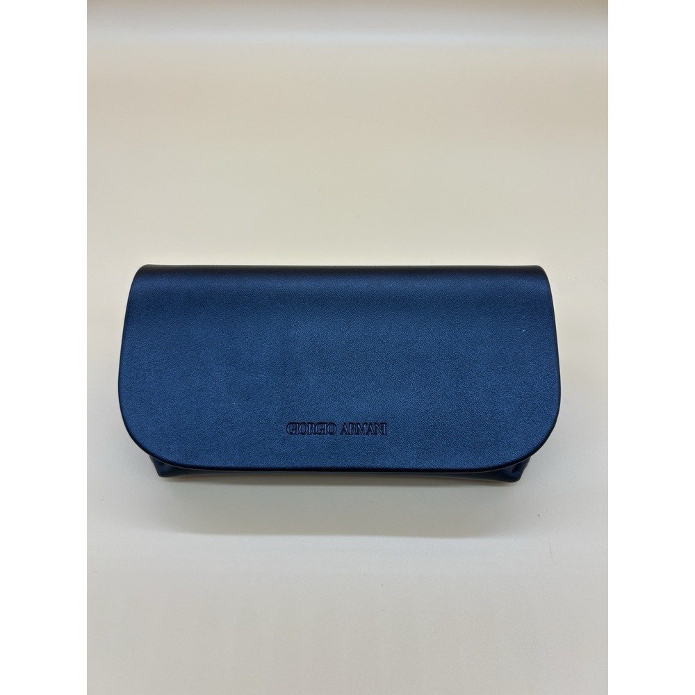 Giorgio Armani Eyeglass Sunglasses Hard Case Black Snap Closure Authentic